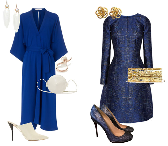 Какая обувь подойдет к темно-синему платью? Самые модные сочетания цветов и стилей