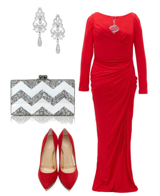 Одно красное платье - 5 осенних образов