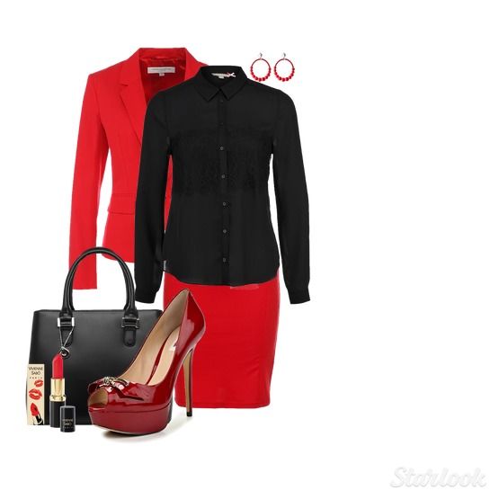 С чем носить красную юбку: советы для уверенных в себе женщин (48 фото)