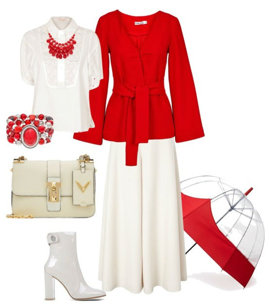 Белое с красным в одежде