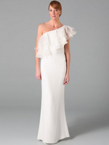 Афродита наших дней: белое короткое платье в греческом стиле